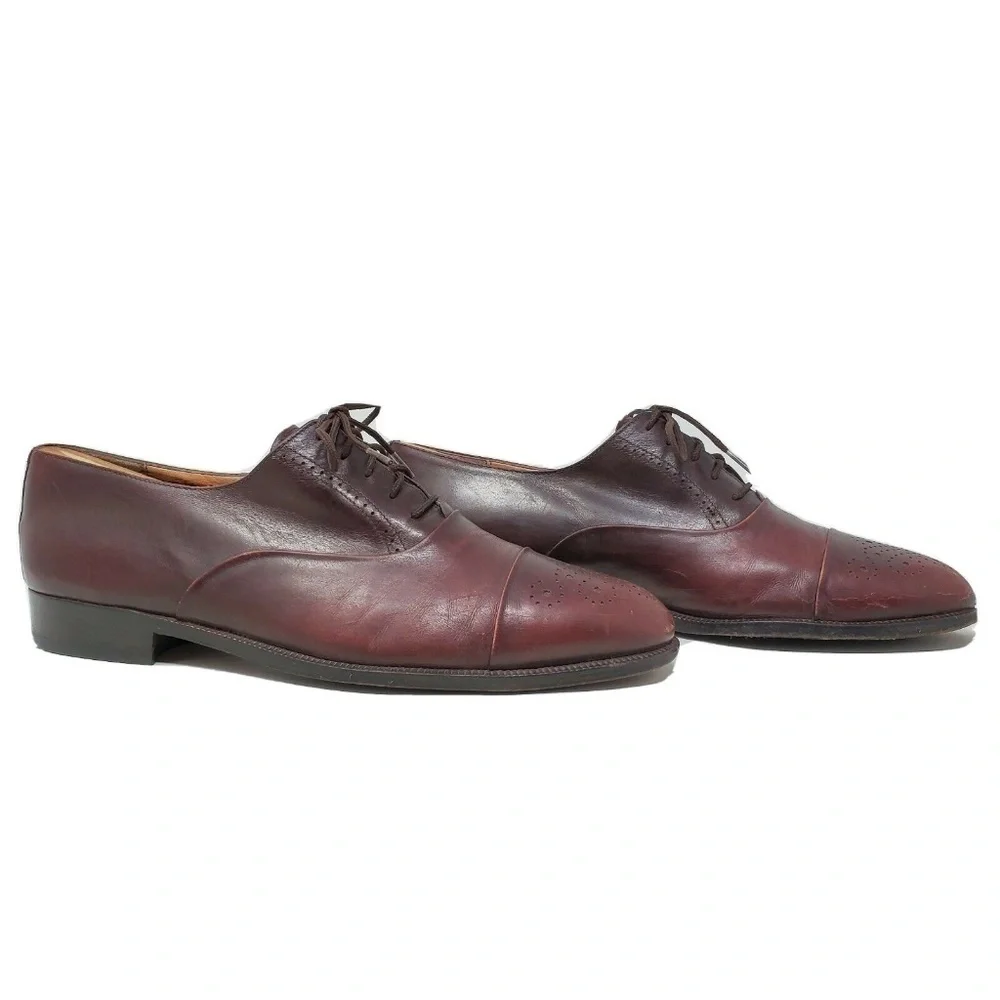 Salvatore Ferragamo Men's 8.5 D Cap Toe Shoe